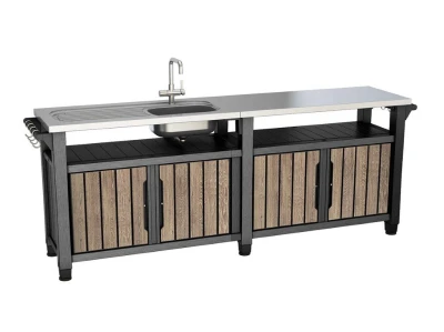 Keter Grilovací stolek UNITY Chef 415 l Ashwood