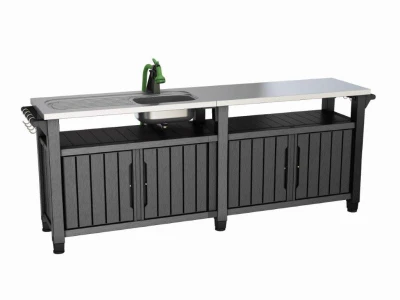 Keter Grilovací stolek UNITY Chef 415 L grafitový