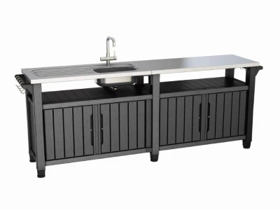 Keter Grilovací stolek UNITY Chef 415 L grafitový