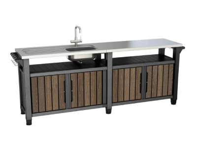 Keter Grilovací stolek UNITY Chef 415 l Walnut