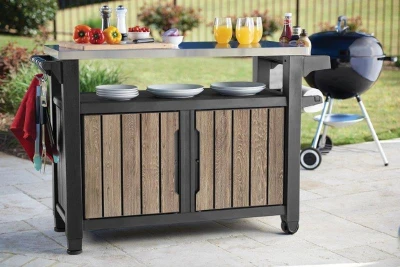 Keter Grilovací stolek UNITY XL 207 l Ashwood