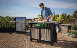 Keter Grilovací stolek UNITY XL 207 l Ashwood