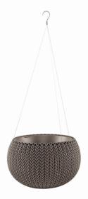 Keter Květináč COZY S závěsný Harvest Brown