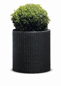 Keter Květináč Cylinder L grafitový