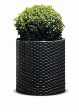 Keter Květináč Cylinder L grafitový