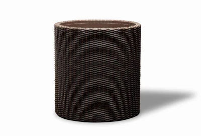 Keter Cylinder M hnědý dekorační květináč