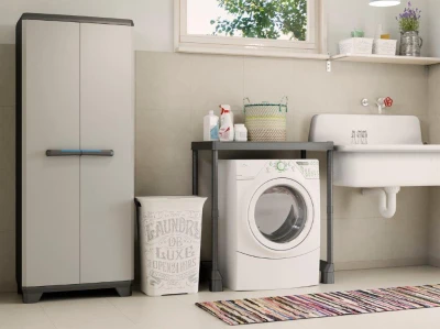 Keter Linear Utility černo-šedá plastová skříň