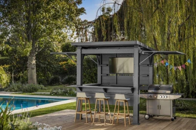 Keter BAR-B-Q Gazebo tmavě šedý zahradní altán s barem