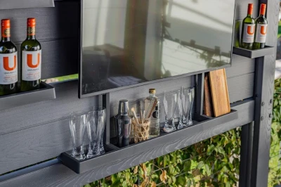 Keter Bar Gazebo tmavě šedý zahradní altán s barem