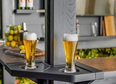 Keter Bar Gazebo tmavě šedý zahradní altán s barem