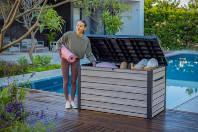 Keter Zahradní box Deco 870 l storm grey