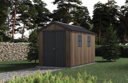 Keter Zahradní domek Apex 7,5 x 11 Walnut, s podlahou