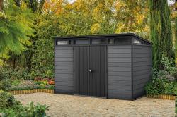 Keter Zahradní domek Cortina 2.0 11x7 grafitový, s podlahou