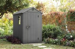 Keter Zahradní domek Darwin 4 x 6 šedý, s podlahou