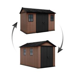 Keter Zahradní domek Newton Plus wide 11x7,5 hnědý, s podlahou