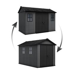Keter Zahradní domek Newton Plus wide 11x7,5 šedý, s podlahou
