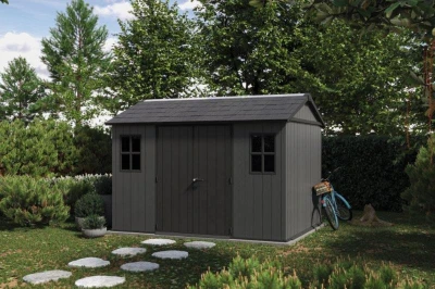Keter Zahradní domek Newton Plus wide 11x7,5 šedý, s podlahou