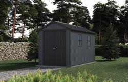 Keter Zahradní domek Newton Plus wide 11x7,5 šedý, s podlahou