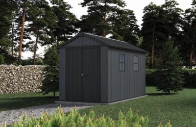 Keter Zahradní domek Newton Plus wide 11x7,5 šedý, s podlahou