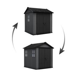 Keter Zahradní domek Newton Plus wide 7x7,5 šedý, s podlahou