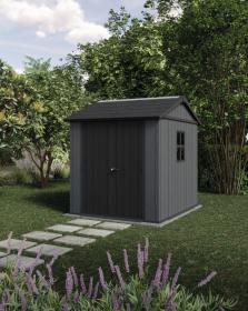 Keter Zahradní domek Newton Plus wide 7x7,5 šedý, s podlahou