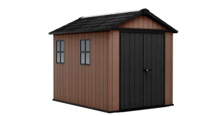 Keter Newton Plus wide 9x7,5 hnědý zahradní domek s podlahou