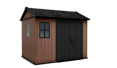 Keter Newton Plus wide 9x7,5 hnědý zahradní domek s podlahou
