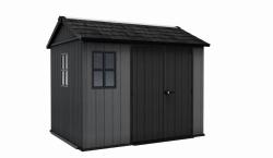 Keter Zahradní domek Newton Plus wide 9x7,5 šedý, s podlahou