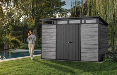 Keter Signature 11x7 Storm Grey zahradní domek s podlahou
