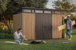 Keter Zahradní domek PENT Signature 11x7 Vertical hnědý, s podlahou