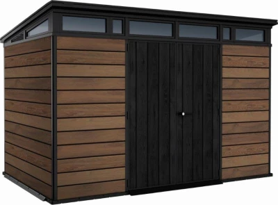 Keter Zahradní domek PENT Signature 11x7 Walnut, s podlahou