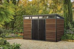 Keter Zahradní domek PENT Signature 11x7 Walnut, s podlahou