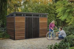 Keter Zahradní domek PENT Signature 11x7 Walnut, s podlahou