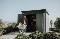 Keter Zahradní domek PENT Signature 9x7 Storm Grey, s podlahou