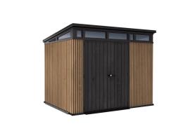 Keter Zahradní domek PENT Signature 9x7 Vertical hnědý, s podlahou