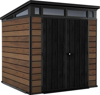 Keter Zahradní domek Pent Signature 7x7 Walnut, s podlahou Keter Zahradní domek Pent Signature 7x7 Walnut, s podlahou