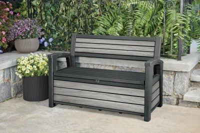 Keter Zahradní lavice Deco Garden Bench Storm grey