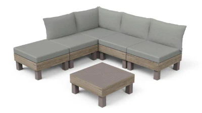 Keter Zahradní nábytek Elements 5místný modulární set ashwood