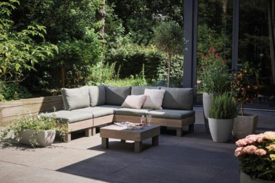 Keter Zahradní nábytek Elements 5místný modulární set ashwood