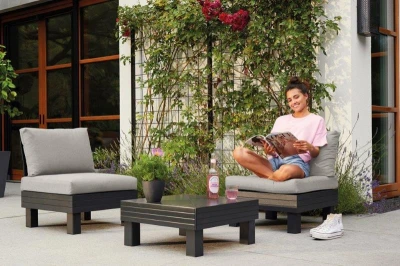Keter Zahradní nábytek Elements balkónový modulární set grafitový