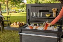 Keter Zahradní stůl Patio Cooler šedý