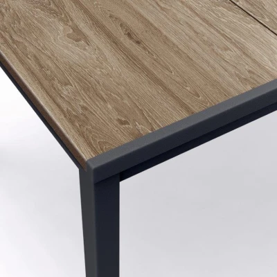 Keter Zahradní stůl Porto 160 ashwood black steel