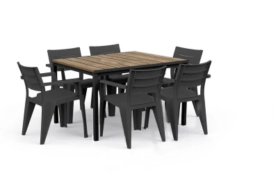 Keter Zahradní stůl Porto 160 ashwood black steel
