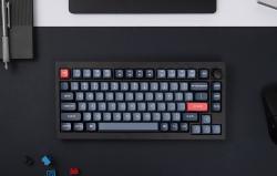 Keychron Bezdrátová mechanická klávesnice V1 Max QMK/VIA s banánovými spínači (černá)