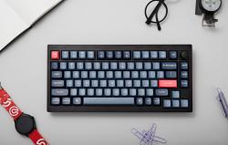 Keychron Bezdrátová mechanická klávesnice V1 Max QMK/VIA s banánovými spínači (černá)