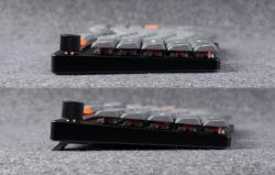 Keychron Bezdrátová nízkoprofilová klávesnice K15 Max Led Red Switch (černá) [K15M-A1].