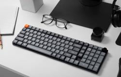 Keychron Bezdrátová nízkoprofilová klávesnice K17 Max RGB Brown Switch (černá) [K17M-H3].