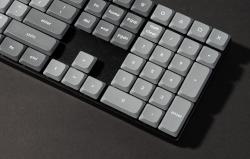 Keychron K5 Max QMK/VIA nízkoprofilová bezdrátová mechanická klávesnice Bílé podsvícení Hnědý spínač
