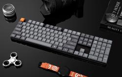 Keychron K5 Max QMK/VIA nízkoprofilová bezdrátová mechanická klávesnice Bílé podsvícení Hnědý spínač