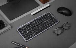 Keychron Ultra tenká bezdrátová klávesnice B1 Pro 2,4 GHz (šedá)